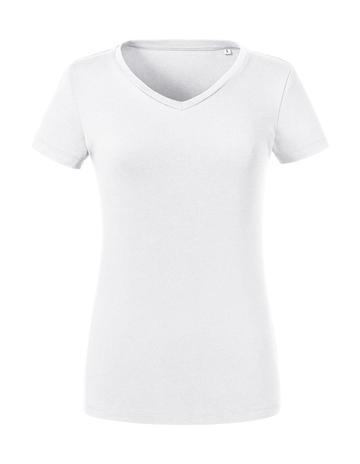 T-Shirt donna scollo a V Pure Organic – 0R103F0 – Russell