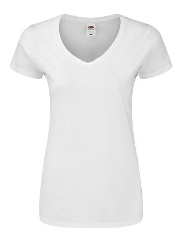 T-Shirt donna Iconic scollo a V 150 - 61-444-0 - Fruit of the loom - immagine 5