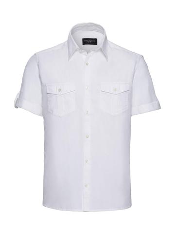 Camicia uomo maniche corte con risvolto - 0R919M0 - Russell - immagine 4