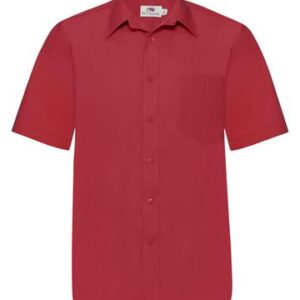 Camicia uomo in popeline maniche corte - 65-116-0 - Fruit of the loom