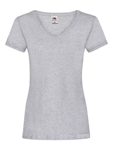 T-Shirt Ladies Valueweight V-Neck T – 613980 – Fruit of the loom