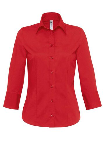Camicia Milano/women Popelin Shirt 3/4 sleeves - SW520 - B&C - immagine 2