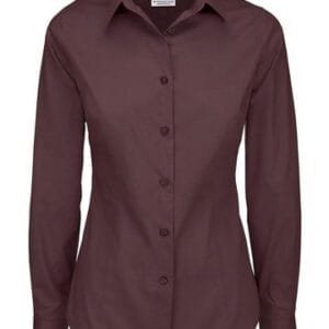 Camicia donna LS Poplin Black Tie Elastane - B&C