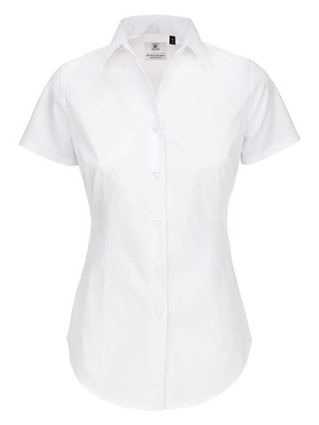 Camicia donna SSL Poplin Black Tie Elastane - SWP24 - B&C - immagine 4