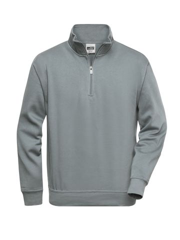 Felpa Workwear Half Zip Sweat - JN831 - James & Nicholson - immagine 2