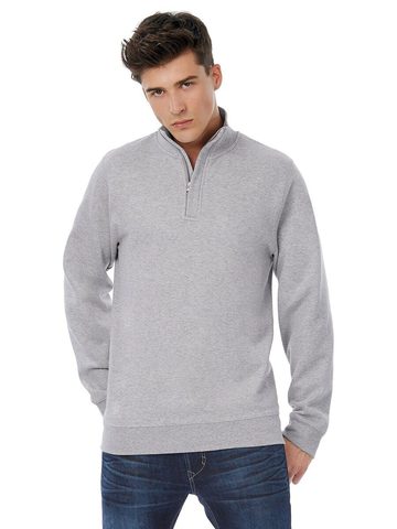 Felpa Basic ID004 Zip Neck 1/4 - WUI22 - B&C - immagine 3