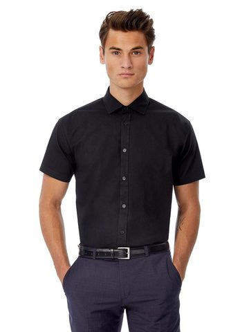 Camicia Black Tie SSL/men Poplin Shirt - SMP22 - B&C - immagine 2