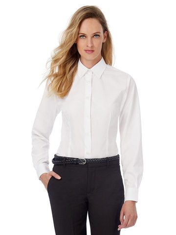 Camicia donna popeline Smart LSL/women - SWP63 - B&C - immagine 2