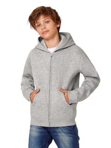 Felpa Hooded Full Zip Kids - WK682 - B&C - immagine 3