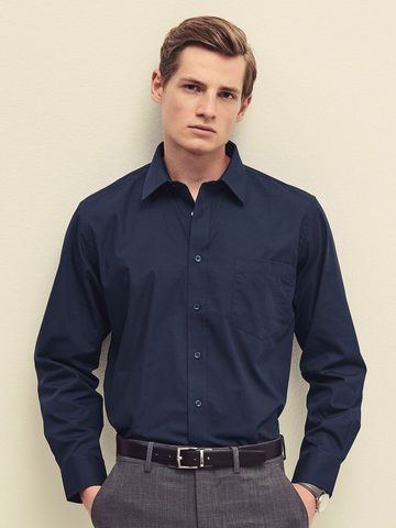 Camicia uomo in popeline maniche lunghe - 65-118-0 - Fruit of the loom - immagine 3