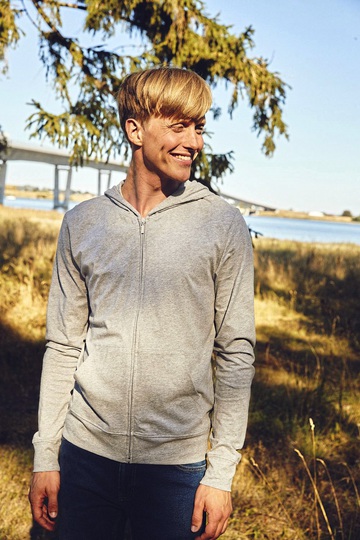 T-Shirt Unisex Cappuccio e Zip – O62301 – Neutral