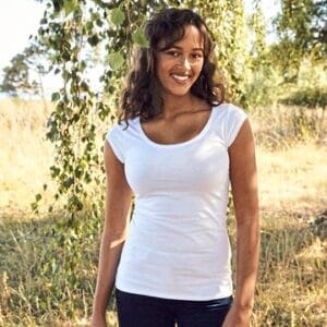 T-Shirt Lady T-Shirt Scollatura Ampia - Neutral