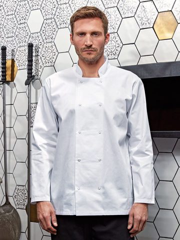 Giacca LONG SLEEVE PRESS STUD CHEF'S JACKET - PR665 - Premier - immagine 3
