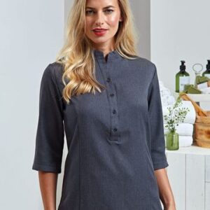 Verbena Linen Look Button Up Beauty Tunic - PR685 - Premier