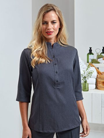 Verbena Linen Look Button Up Beauty Tunic – PR685 – Premier
