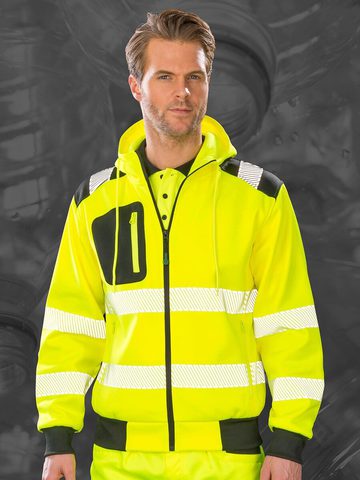 Giacca Recycled Robust Zipped Safety Hoody - R503X - Result - immagine 3