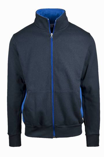 Felpa jacket zip lunga con fianchetti contrast - IT470C - Vesti - immagine 5