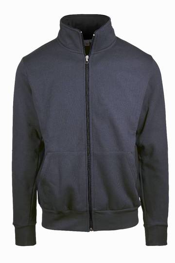 Felpa jacket zip lunga con fianchetti contrast - IT470C - Vesti - immagine 2