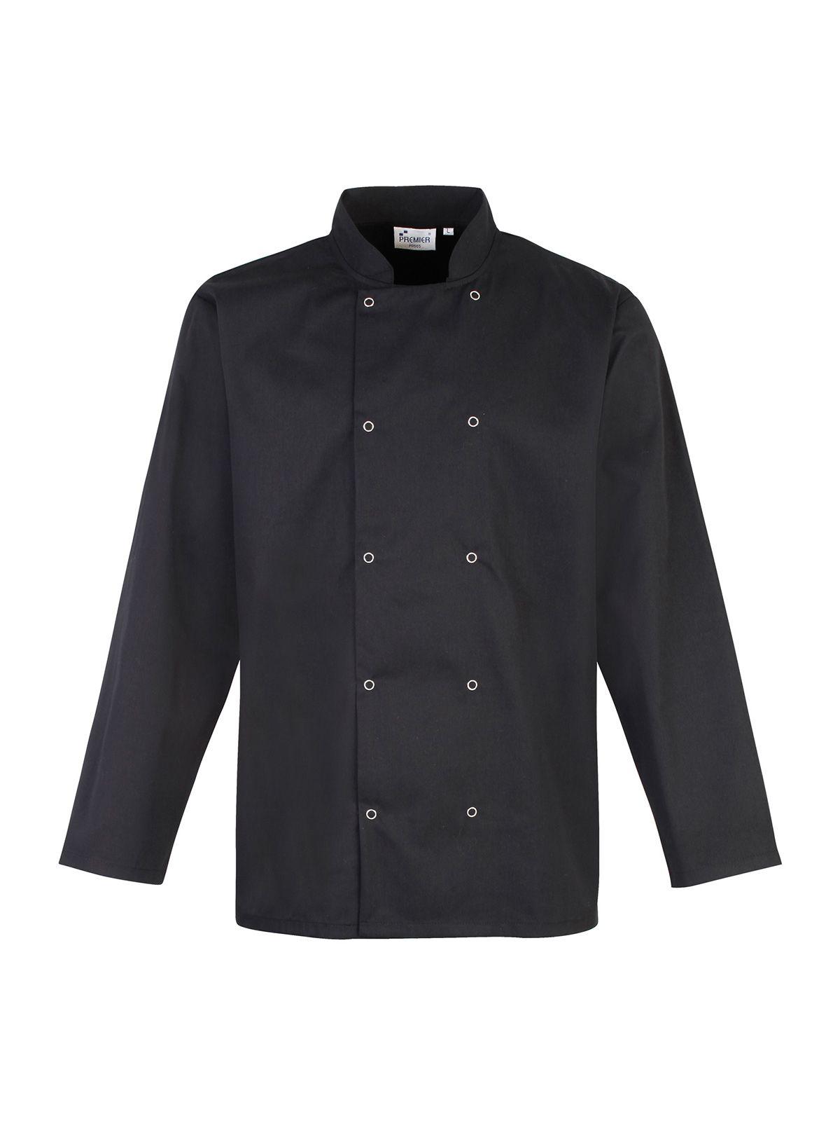 LONG SLEEVE PRESS STUD CHEF'S JACKET - PR665 - Premier - immagine 2
