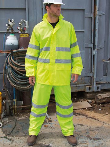 High Viz Waterproof Suit – R216X – Result