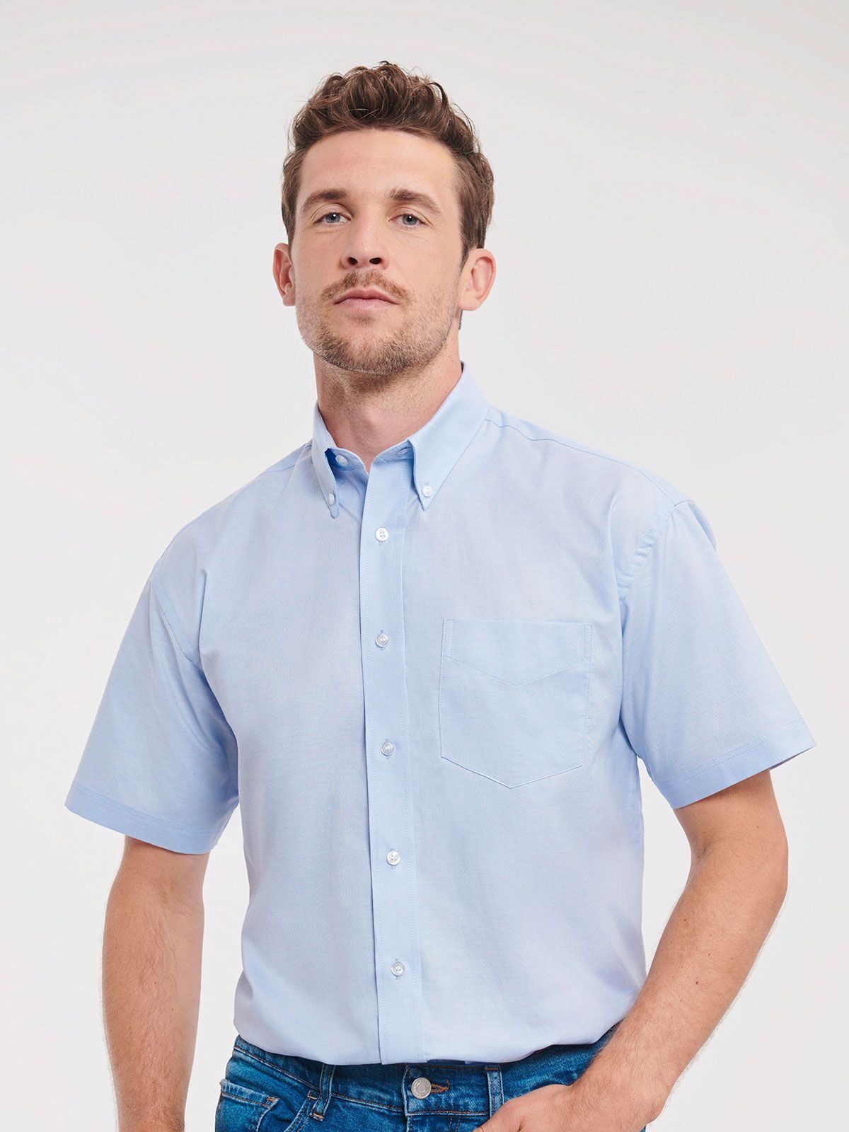 Men’s Short Sleeve Classic Oxford Shirt – 0R933M0 – Russell
