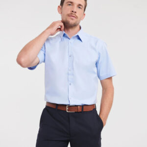Men´s Long Sleeve Tailored Herringbone Shirt - 0R963M0 - Russell