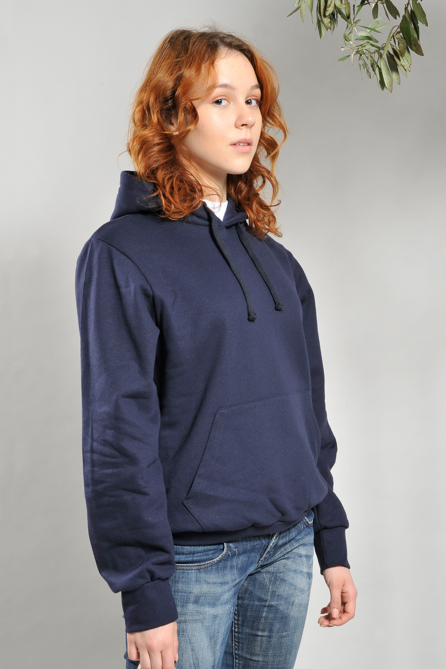 Felpa ECO Capp. Unisex 50/50% Cot/Pol Ric. 280gr/m Nero ECO XS – IT475E – Vesti