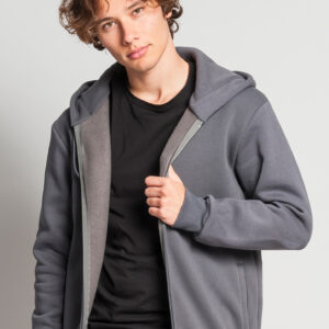 Felpa Soft Capp/Zip 75/25% Cot/Pol 320 gr/m2 Nero XS - IT809T - Vesti