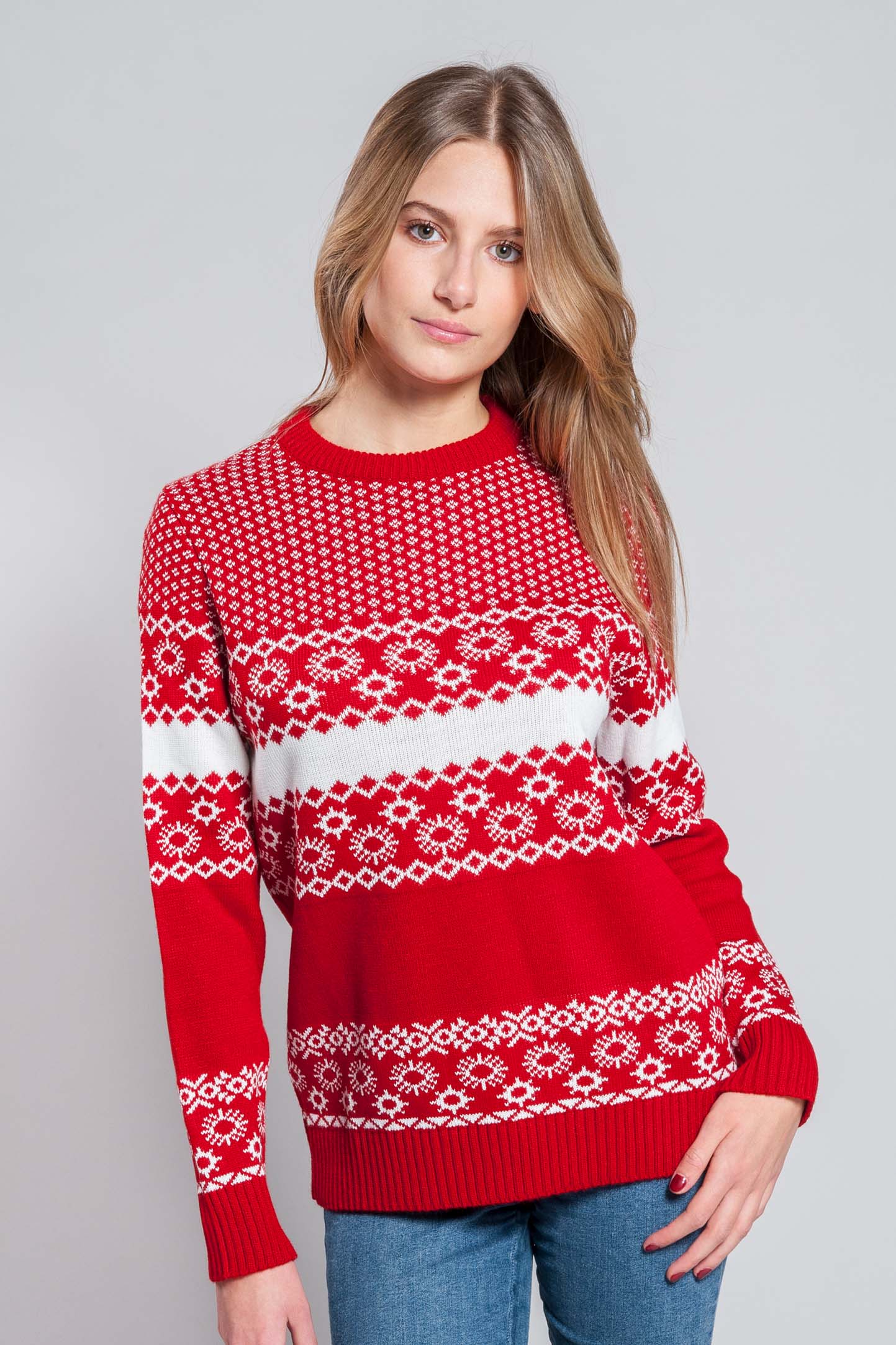 Pullover Pesante G/C 70/30% Acr/Lan Xmas Nero XS – IT920T – Vesti
