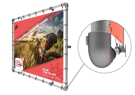 Telaio tubolare per banner - vista 1